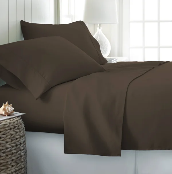 Home Collection 4 Piece Sheet Set Wrinkle Free in 13 Colors