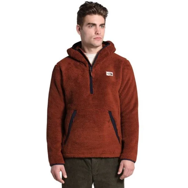 Men's Campshire Pullover Hoodie - Brandy Brown/Aviator Navy - L, Mountain High Outfitters