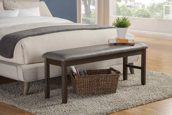 Alpine Furniture Emery Walnut Dining Bench