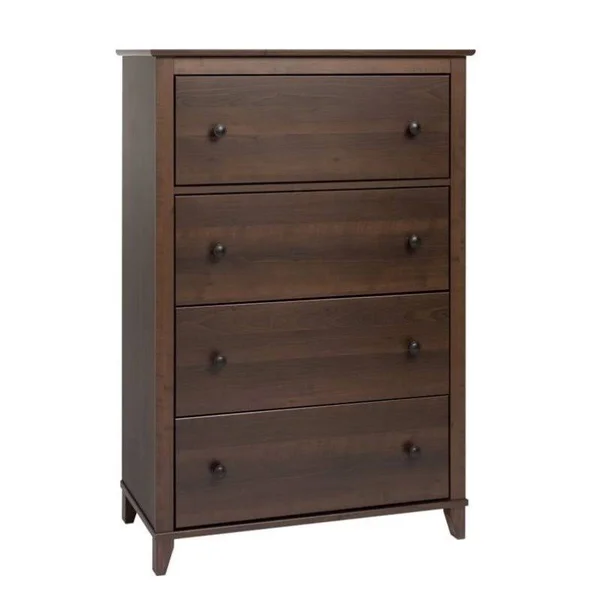 Home Square 3 Piece Set with 2 Nightstands and Chest in Espresso