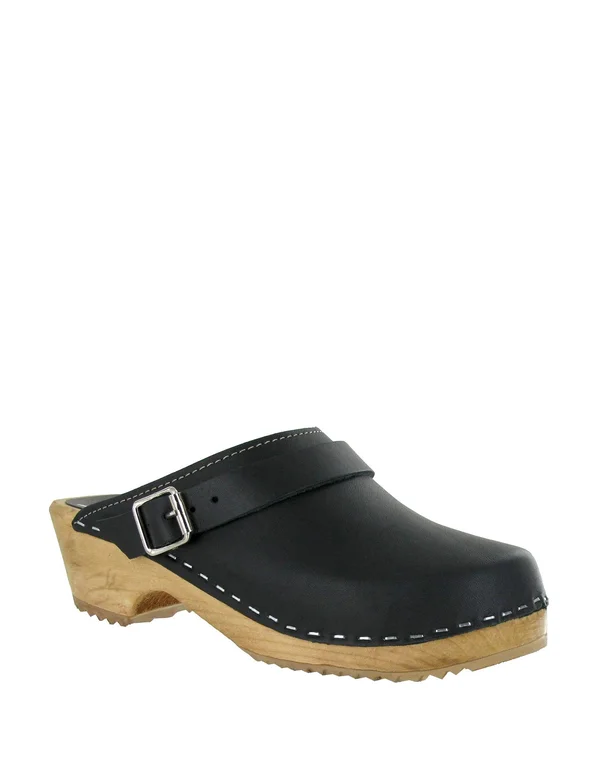 Mia Women's Alma Black Clog, Size: 9