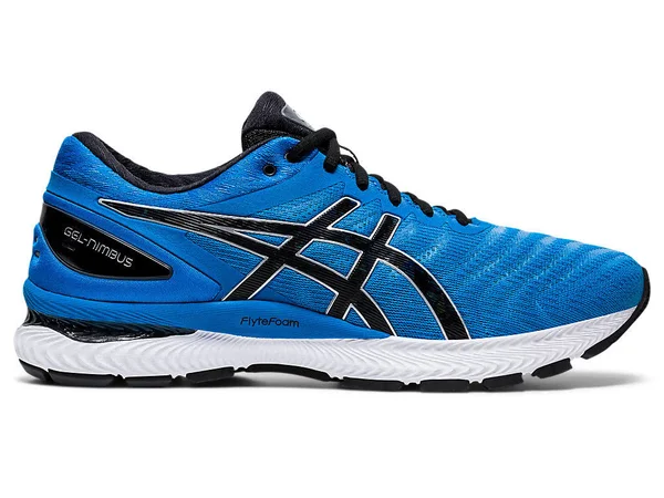 Asics Men's GEL-Nimbus 22 Running Shoes Directoire Blue/Black 8.5