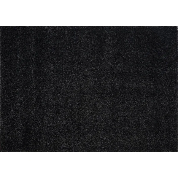 Ladole Rugs Shaggy Soft Plush Smooth Solid Plain Color Modern Durable Area Rug Carpet for Living Room Bedroom in Navy Blue, 7&10