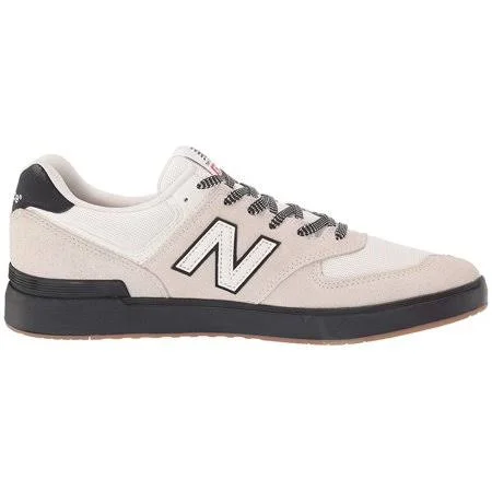 New Balance Numeric AM574 White/Black - Men's, Size: 6