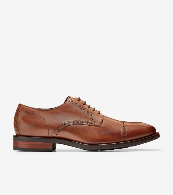 Cole Haan Watson Leather Oxford, 9, British Tan