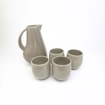 AllModern Borgen Goblet 5 Piece Pitcher Set Color: Desert