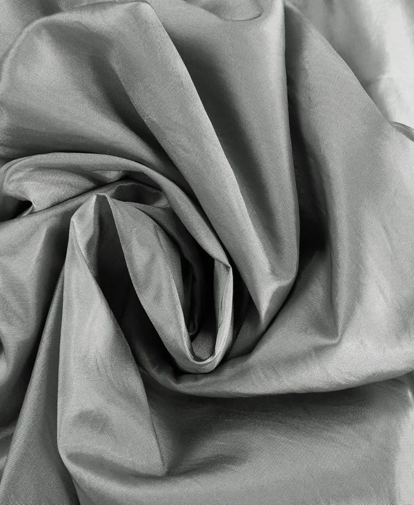 Platinum (White) Faux Silk Taffeta Curtain