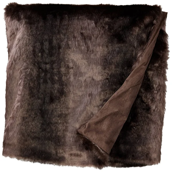 Carstens Brown Bear Faux Fur Throw Blanket