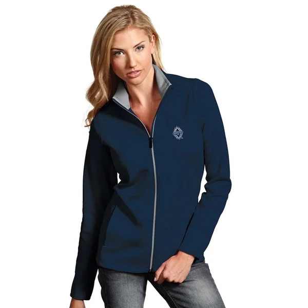 Antigua Women's Vancouver Whitecaps Navy Leader Full-Zip Jacket, Large