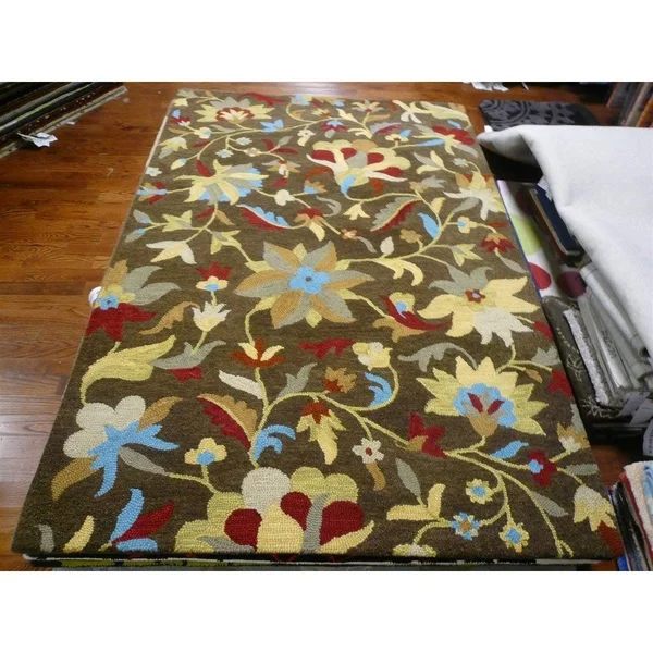 Safavieh Jardin JAR457B Brown - Multi Rug 4'X 6' Rectangle