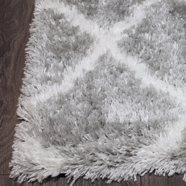 Sohome Carmela Tali Geometric Area Rug, Gray/Ivory, 5&2 inch Round