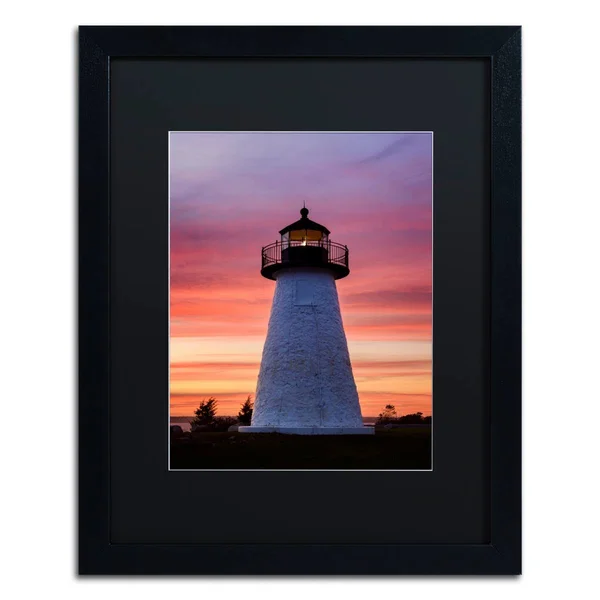 Trademark Fine Art &Needle in The Sky& by Michael Blanchette Framed Photographic Print - Matte Color: Black - Size: 20x22 H x 16x