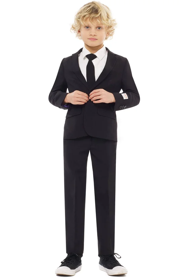 Opposuits - Black Knight - Teen Boys Black Suit