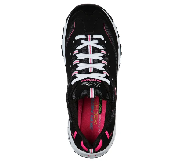 Skechers Women's D&Lites - Me Time Athletic Shoes - Black 7.5