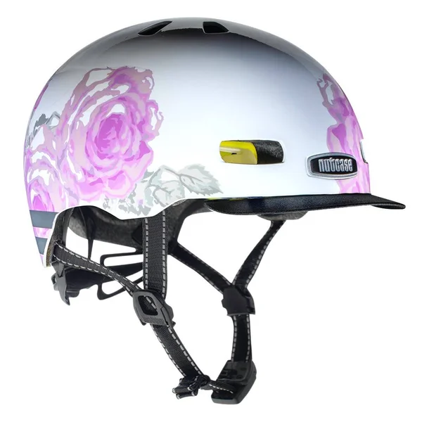 Nutcase Street MIPS Helmet - Delicate Flower Reflective - Medium