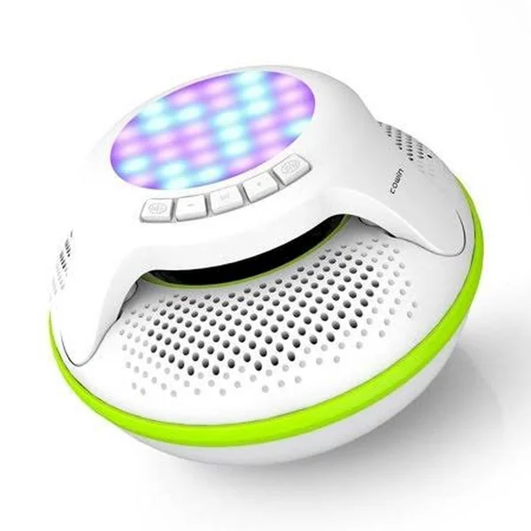 Cowin Swimmer Ipx7 Floating Waterproof Bluetooth Speakers Portable Wireless Shower Speaker with 10W Deep Bass and Colorful LED L