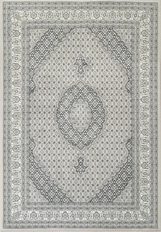 Dynamic Rugs Ancient Garden 57204 5&3x22 x 7&7x22 Soft Grey - Cream Area Rug