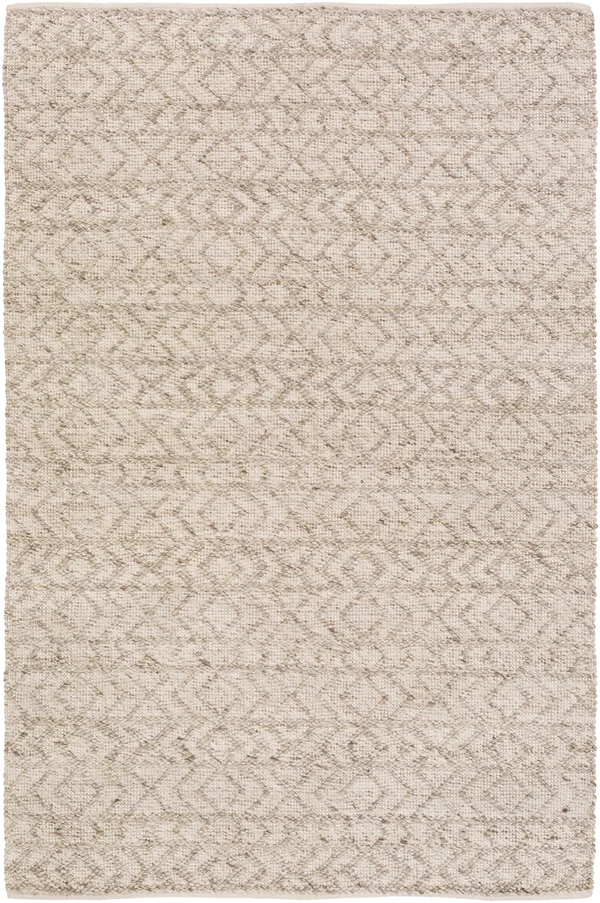 Modern 4' x 6' Area Rug - White/Ivory/Taupe by Ashley HomeStore