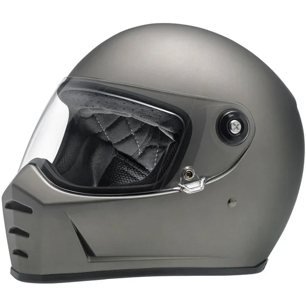 Biltwell Lane Splitter Helmet Solid Flat Titanium 2XL