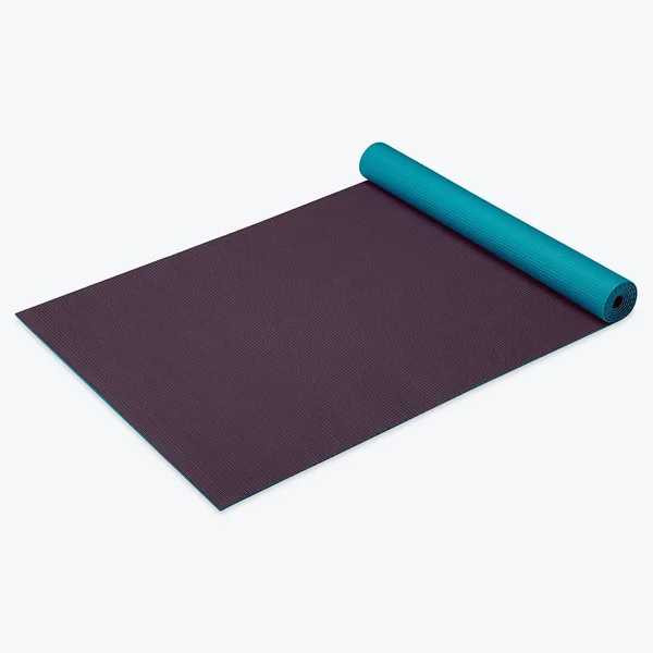 Gaiam 2-Color Yoga Mat - Navy/Pink, 3mm