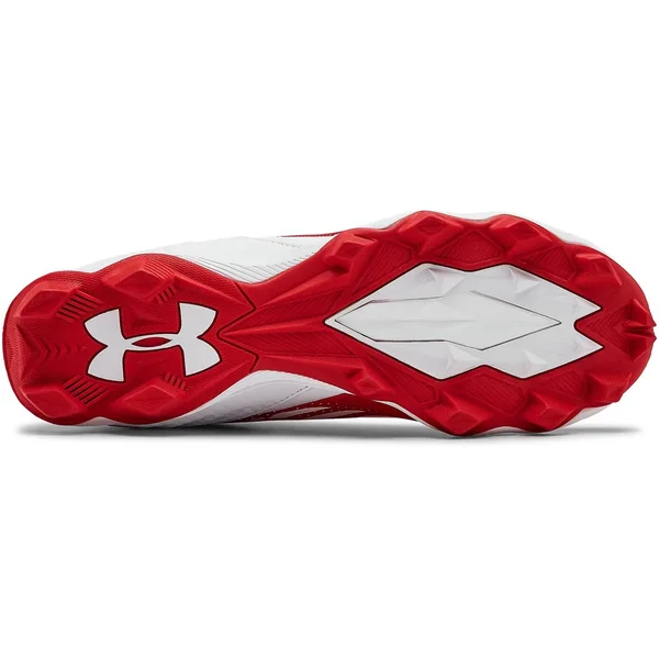 Under Armour Men's Spotlight Franchise RM Football Cleats - Red, 14