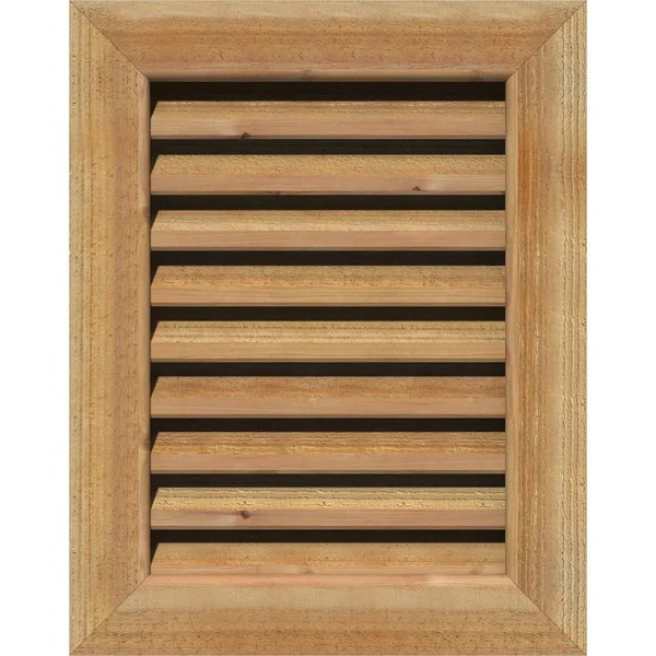 Ekena Millwork GVWVE32X1601RFUWR 32x22W x 16x22H Vertical Gable Vent (37x22W x 21x22H Frame Size): Unfinished - Functional, Rough