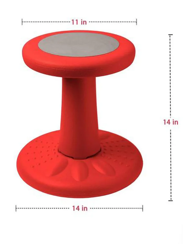 Studico Active Kids Chair - Wobble Chair Toddlers, Pre-Schoolers - Age Range 3-7y Grades K-1-2 - 14 inch High Flexible Seating C