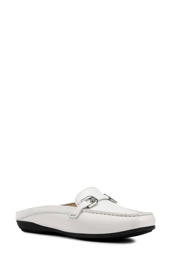 Women's Geox Annytah Loafer Mule - Size 10US - White