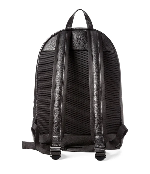 Polo Ralph Lauren Pebbled Leather Backpack - Black