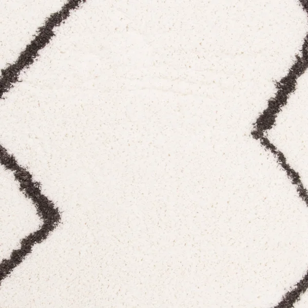 Safavieh Carmella Shag 224 Area Rug, Cream, Grey, 6&7x22 x 6&7x22 Round