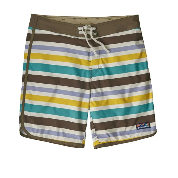 Patagonia Men's Scallop Hem Stretch Wavefarer Boardshorts - 18x22 - Brown - 86731 - 31