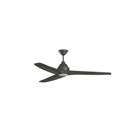 60x22 Audrey 3 - Blade LED PROPELLER Ceiling Fan with Wall Control and Light Kit Included Finish: Aged Galvanized with Gray Wood