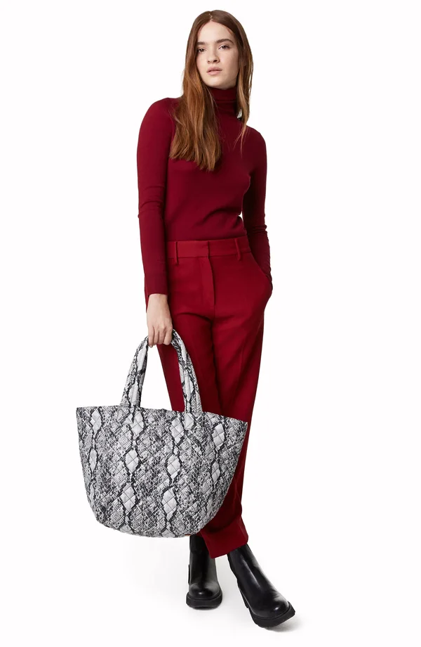 MZ Wallace Grey Snake Oxford Medium Metro Tote