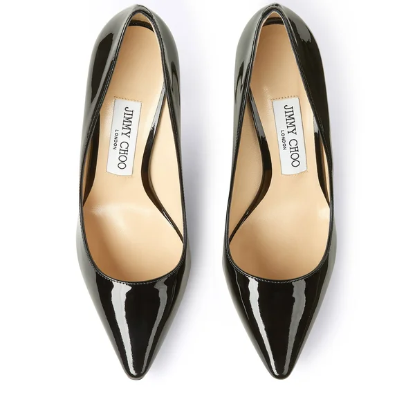 Jimmy Choo Romy 100 Patent Leather Pumps - Black - Pumps