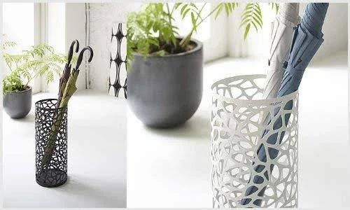 Yamazaki Home Nest Umbrella Stand - Slim, White