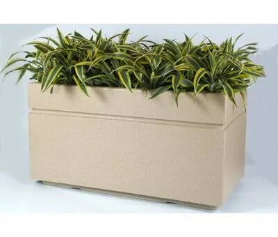 Mccollum Composite Planter Box Arlmont & Co. Color: Anastasia Emerald, Size: 24x22 H x 48x22 W x 24x22 D