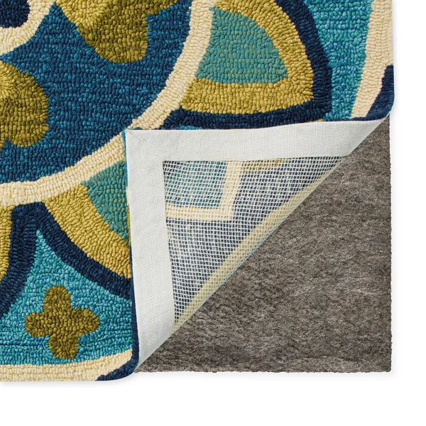 Miami Sundial teal-Green Indoor/ Outdoor Area Rug - 8& x 11&