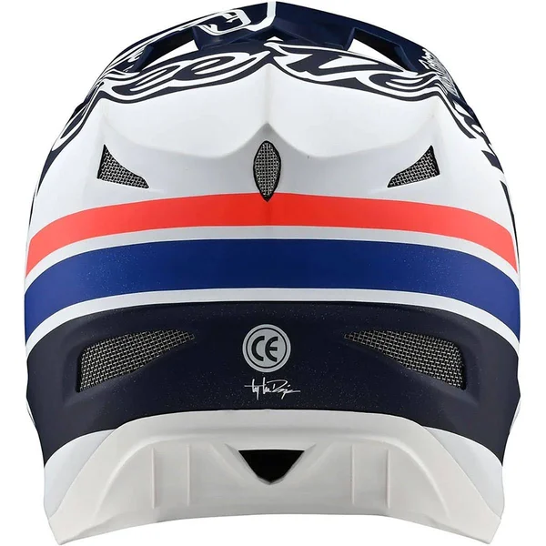 Troy Lee Designs D3 FIBERLITE; Silhouette Navy, Silver 2x