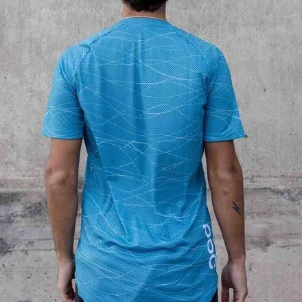 POC MTB Pure T-Shirt - Men's Lines Basalt Blue - M