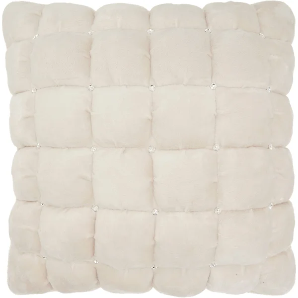 Silver Orchid Negri Luminescence Throw Pillow 20x22 x 20x22 - Ivory