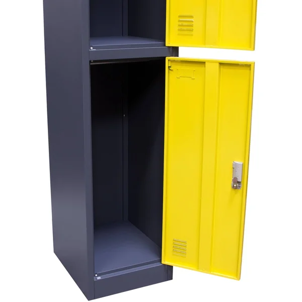 Diamond Sofa 2-Door Metal Storage Locker Cabinet with Key Lock Entry