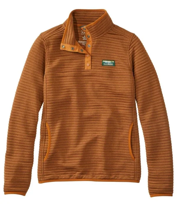 Women's Airlight Knit Pullover Orange Extra Small, L.L.Bean