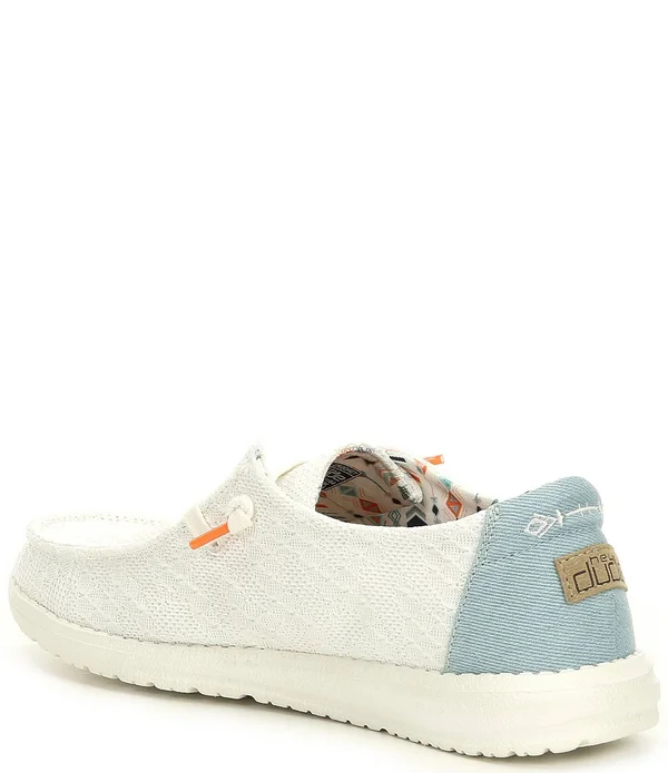 Hey Dude Wendy Boho Women's Shoes White/Crochet : 7 M