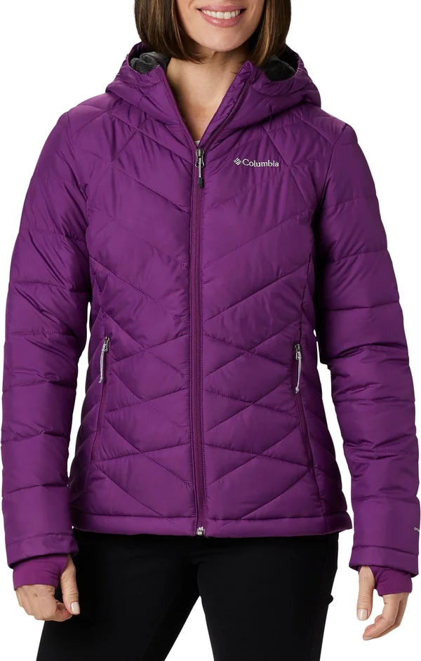 Columbia Women's Heavenly Hooded Jacket (M Plum)