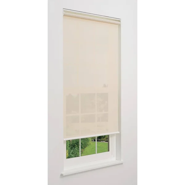 Linen Avenue Cordless 5% Solar Screen Standard Roller Shade - Fawn 22 W x 66 H