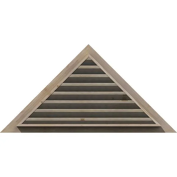 Ekena Millwork GVWTR72X2400SFPPI 72x22W x 24x22H Triangle Gable Vent (88 1/2x22W x 29 1/2x22H Frame Size) 8/12 Pitch: Primed, Fu