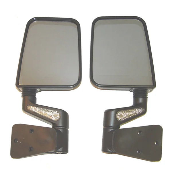 Rugged Ridge 11015.20 LED Heated Mirror; Black