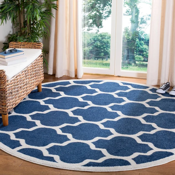 Safavieh 2&-3x22 x 15& Amherst AMT420B Light Grey, Beige Rug