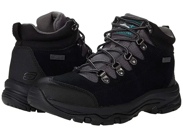 Skechers Relaxed Fit: Trego - El Capitan Boots - Black/Gray, 6.0