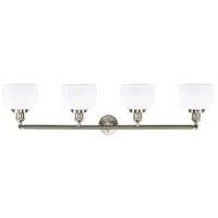Innovations Lighting Large Bell 4 Light Bath Vanity Light 215 SN S G71 (Brushed Satin Nickel)